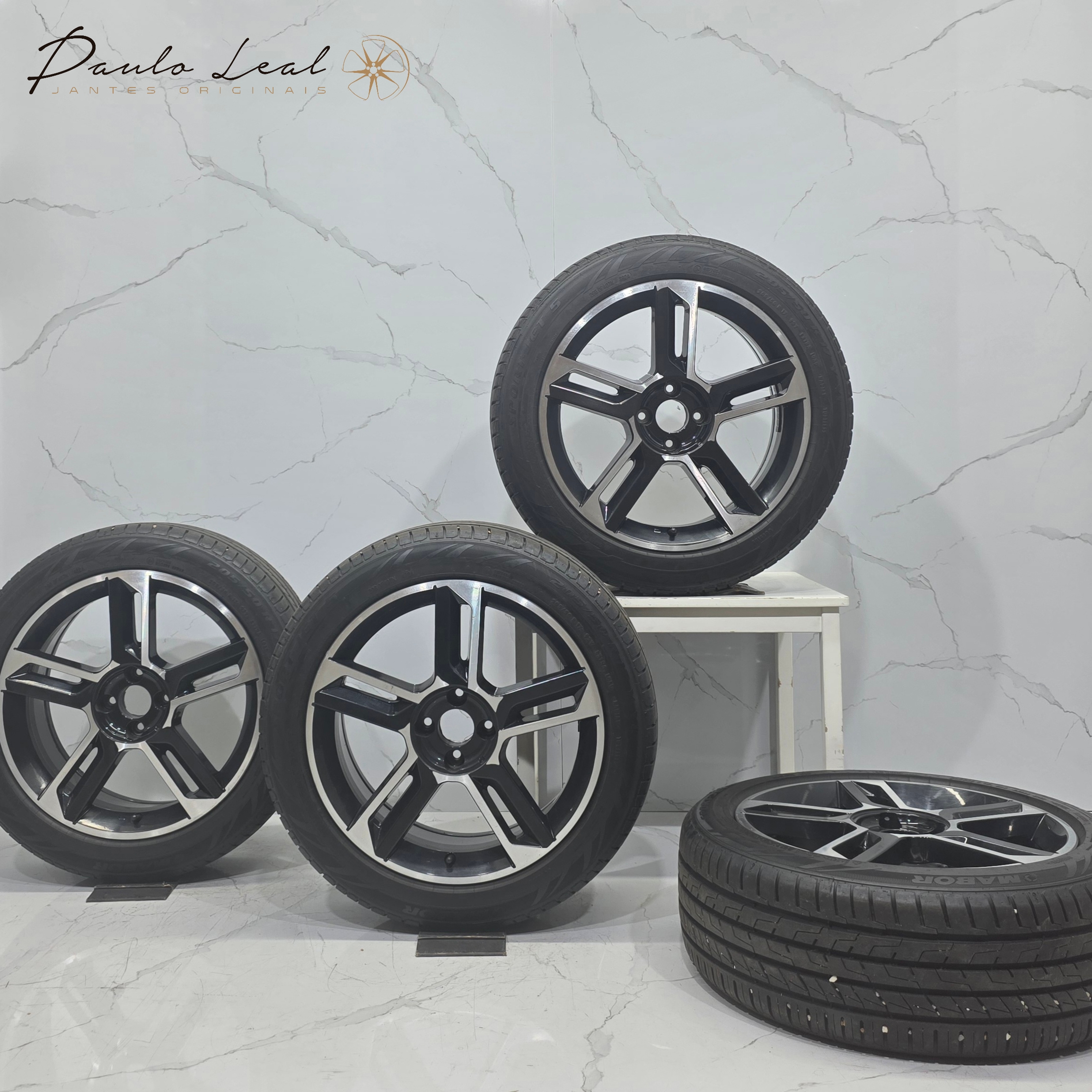 Jantes 17" originais Fiat Stilo com pneus