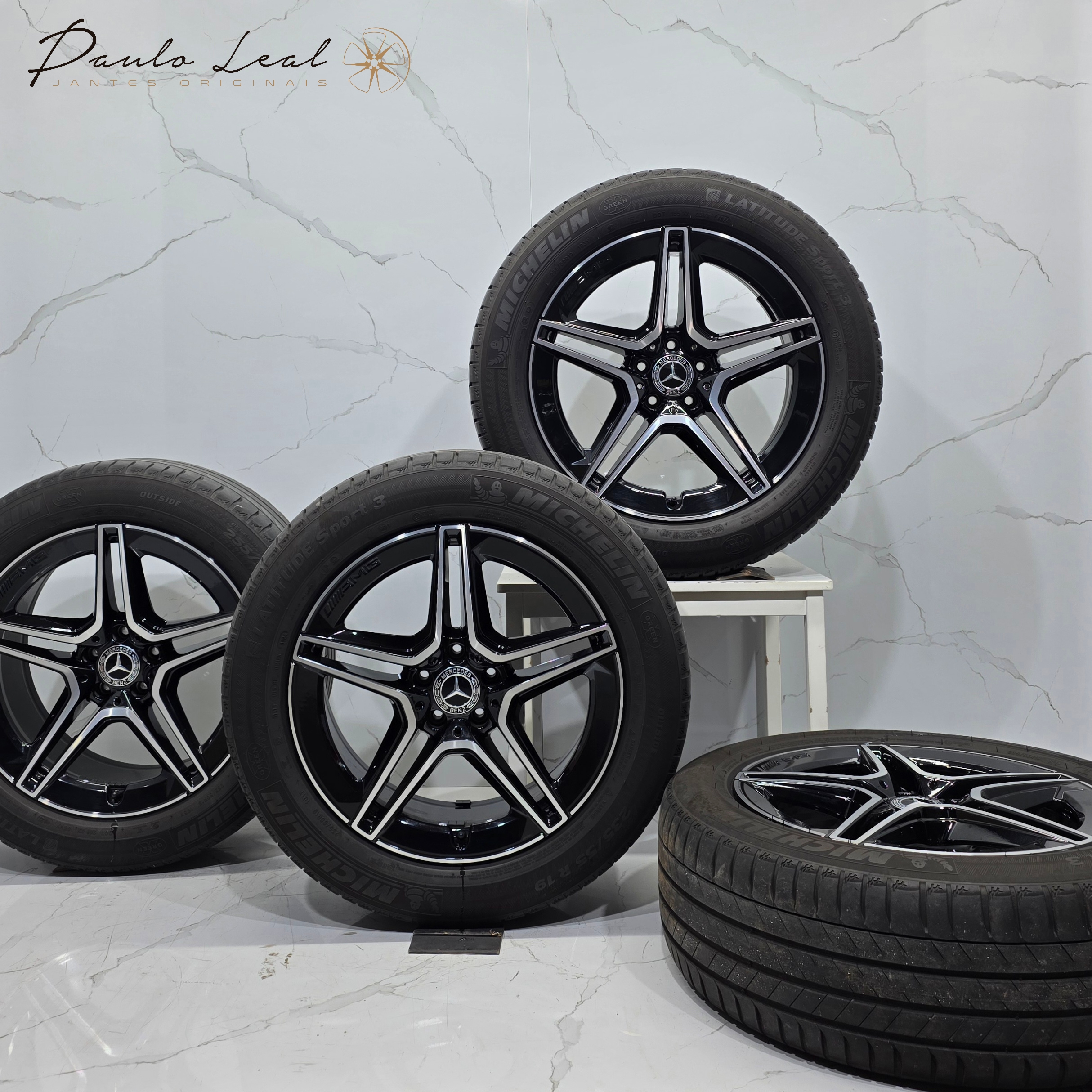 Jantes 19" originais Mercedes AMG GLC Coupé C253 com pneus 