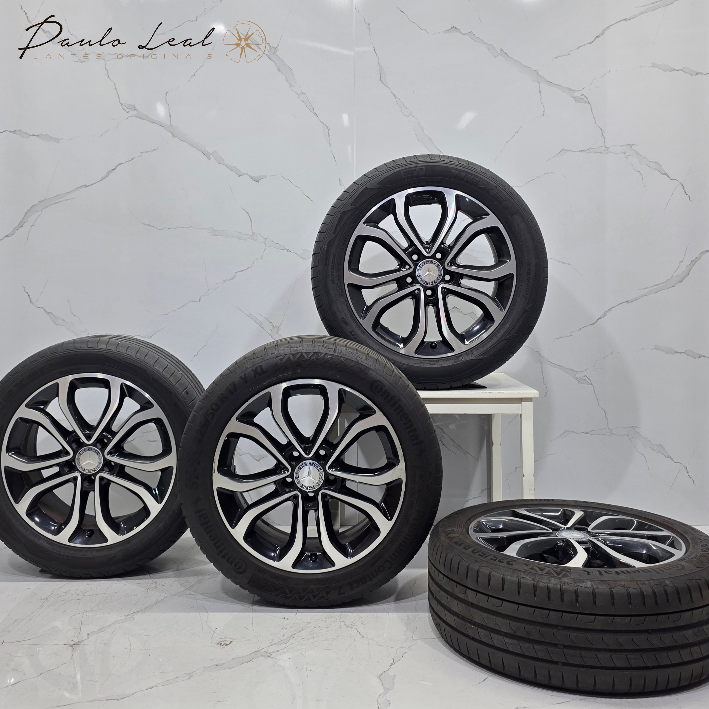 Jantes 17" originais Mercedes Classe C W205 Avantgarde com pneus 