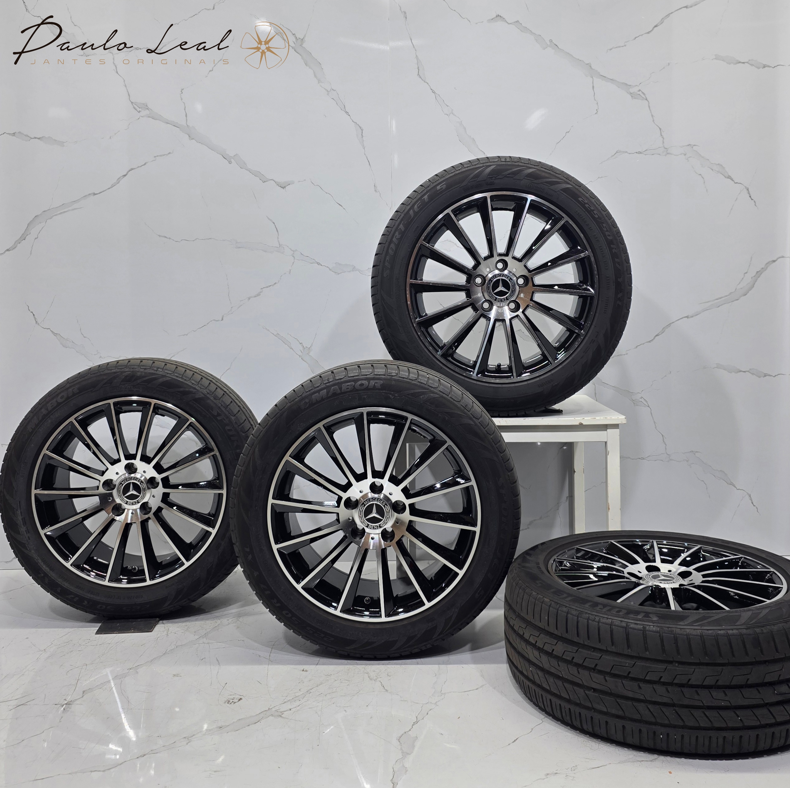 Jantes 17" Compatíveis Mercedes AMG classe C W205 com pneus 