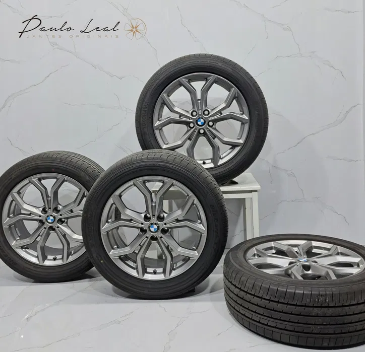 antes 19" originais BMW style 694 X3 X4 G01 G20 com pneus