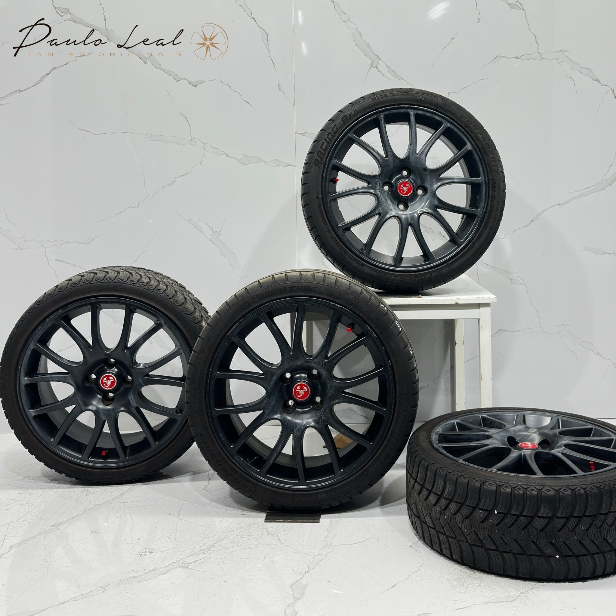 Jantes 17" originais Fiat Abarth 500, 595 695 Tributo Ferrari